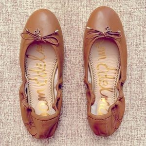 SAM EDELMAN Felicia Leather Ballet Flats